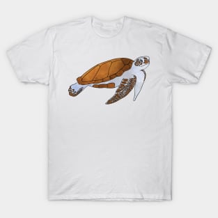 Sea Turtle Watercolor Illustration T-Shirt